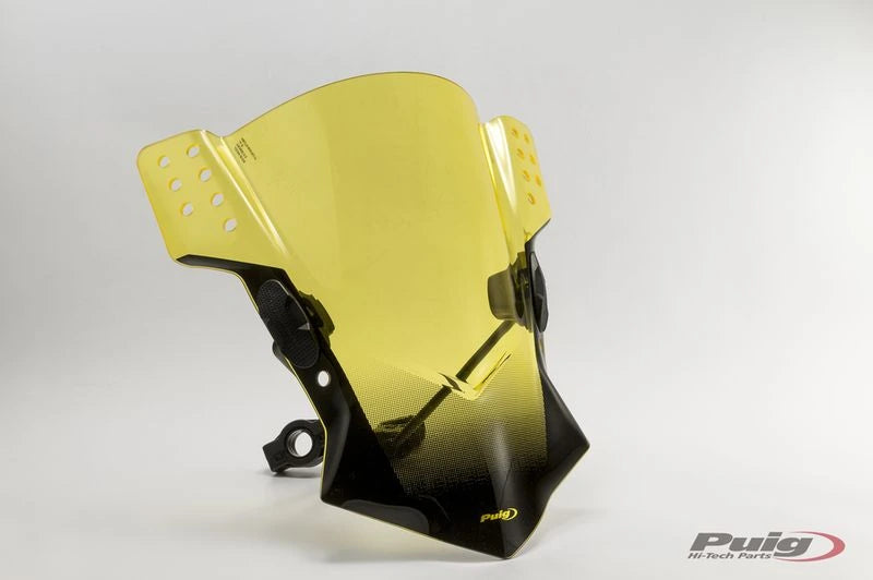 KAWASAKI Z 650 [2025] - PUIG Rafale vindruta | Gul | PUIG 6409G