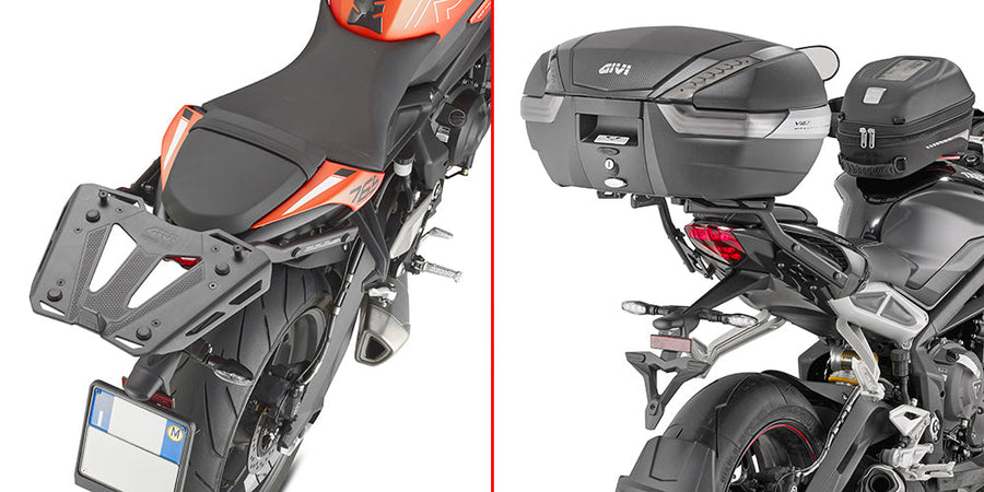Triumph Street Triple 765 RX [2025–2026] – Topcaseträger für Monokey oder Monolock