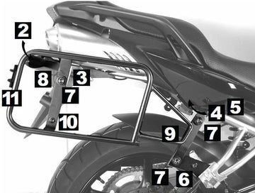 Yamaha Fz 6 [2007-2009] -lock-it case transportör