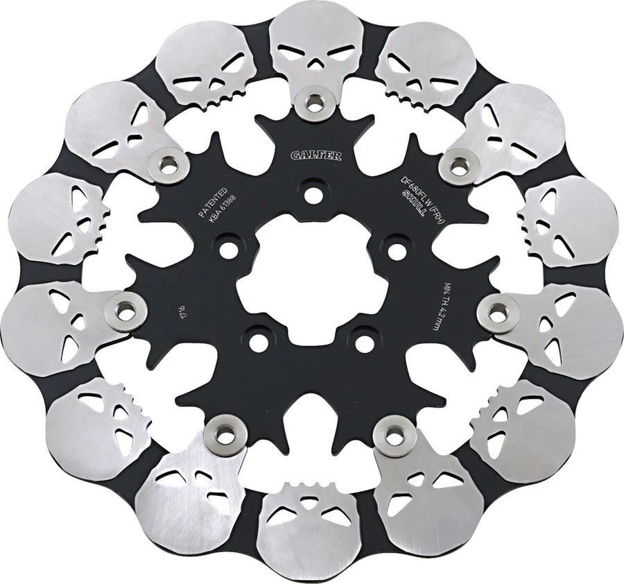 Harley-Davidson Xl 883 R Roadster [2004, 2009-2010, 2013] - Skull Bremsscheibe – Bild 1
