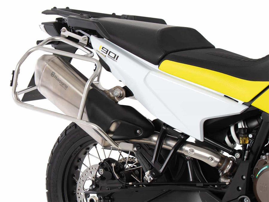 Husqvarna Norden 901 [2022-2026] - Kofferträgerset Cutout Edelstahlträger inkl. Xplorer Cutout schwarz Kofferset