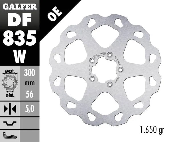 Harley-Davidson XL 1200 T Sportster Superlow [2019, 2020] - Wave® bromsskiva - yta: silver, rostfritt stål - bild 4