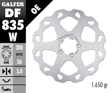 Harley-Davidson XL 883 R Roadster [2015] - Wave® bromsskiva - yta: silver, rostfritt stål - bild 2