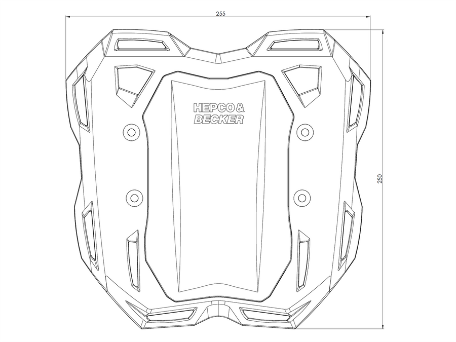 Hepco & Becker Smartrack-Heckträger für Yamaha MT-07 (2014-2017) – im Komplettset enthalten