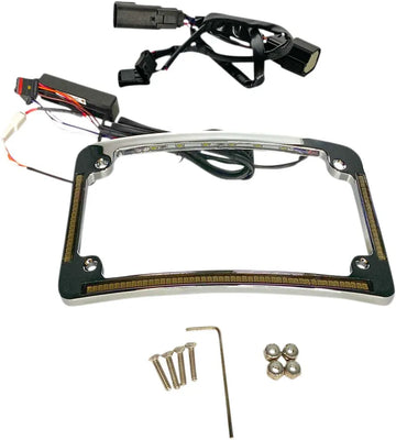 harley davidson fltruse [CUSTOM DYNAMICS] – LED-radie registreringsskylt ram - 0