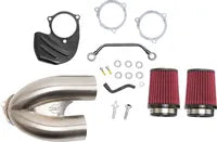 Harley-Davidson FLSTFI 1923 Softail Fat Boy Gray Ghost 117 [2025] - Tuned Induction Luftfilterkit – Oberfläche: Silber – Bild 11