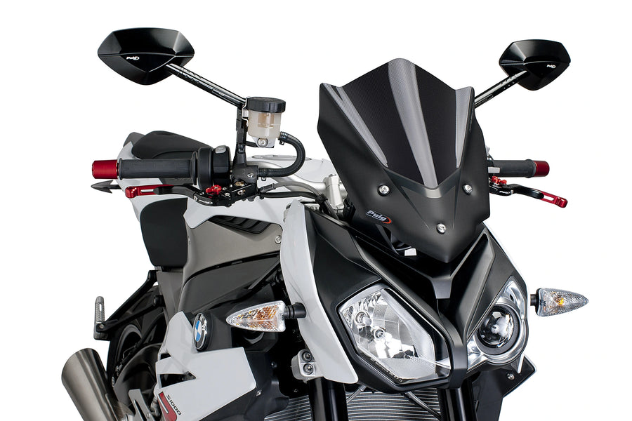 TRIUMPH BONNEVILLE T 120 BLACK [2025] - New Generation Sport Windschild | Carbon-Optik | PUIG 7040C