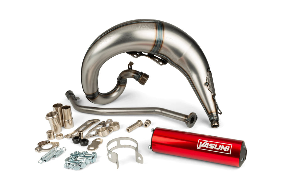 Beta RR-T SM 50 2T - Auspuff Cross ML Rot Links