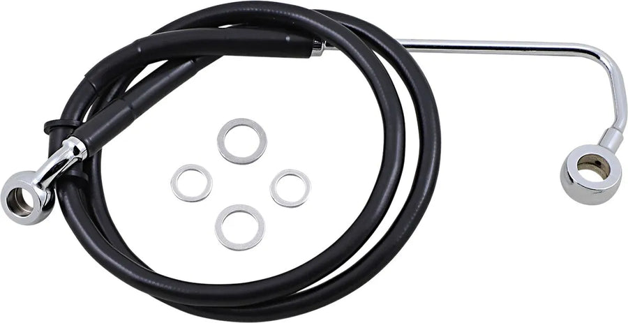 harley davidson fxsb [DRAG SPECIALTIES] – Verlängerte Edelstahl-Bremsleitung