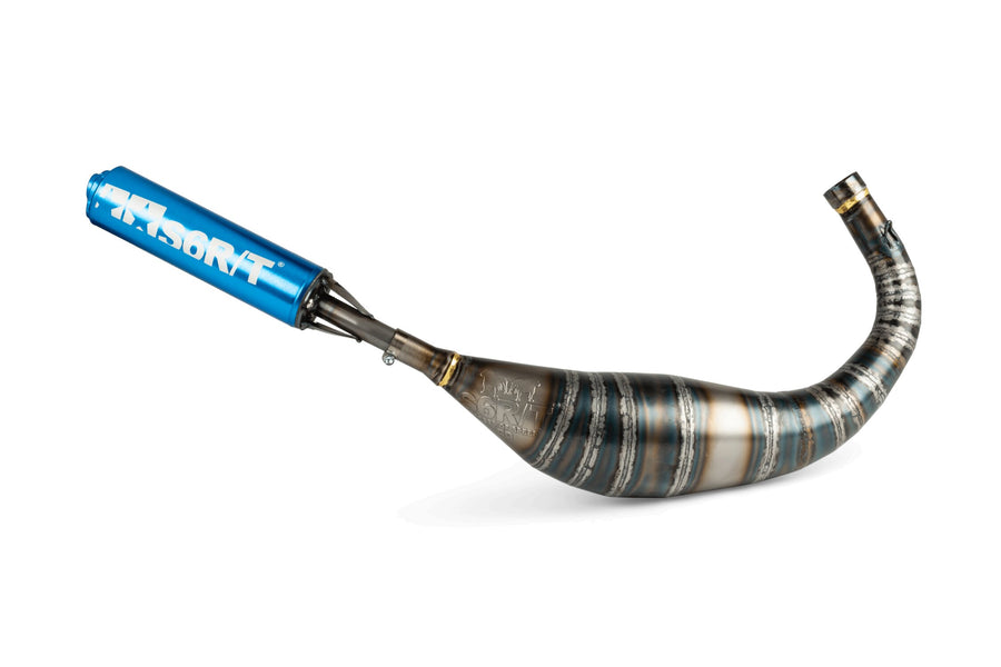 Fantic XE 50 2T - Auspuff R/T 80–90 Blau