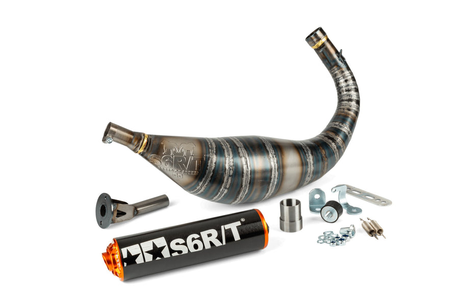 Beta RR SM 50 2T - Auspuff R/T 80–90 Schwarz / Orange