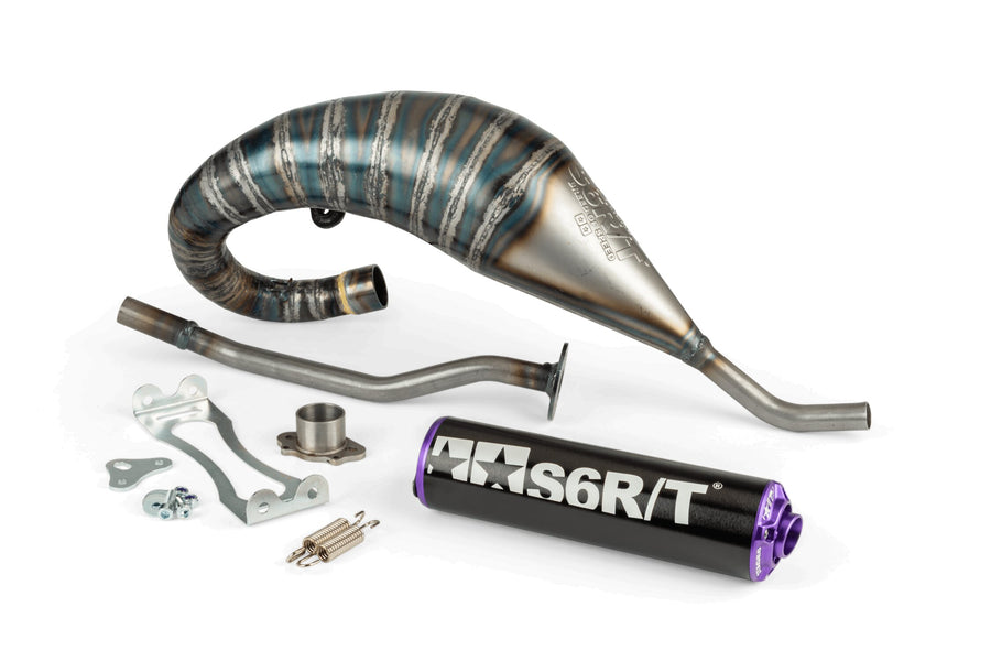 Derbi Senda R DRD Racing Enduro 50 2T D50B0 [2006–] - Auspuff R/T Hoch Schwarzlila