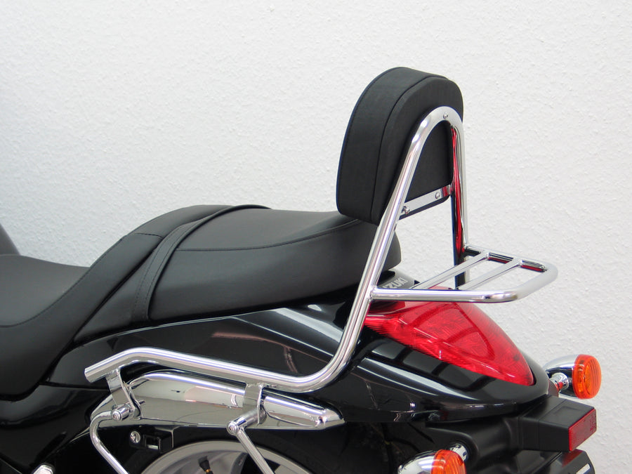 Suzuki M 1800 R/R2 Intruder (VZR 1800) [2006] - Tubular sissy bar med kudde och bagagehylla