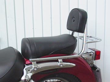 Suzuki VL 125 LC Intruder [1999-2007] - Sissy Bar från röret med kuddar och bagageställ