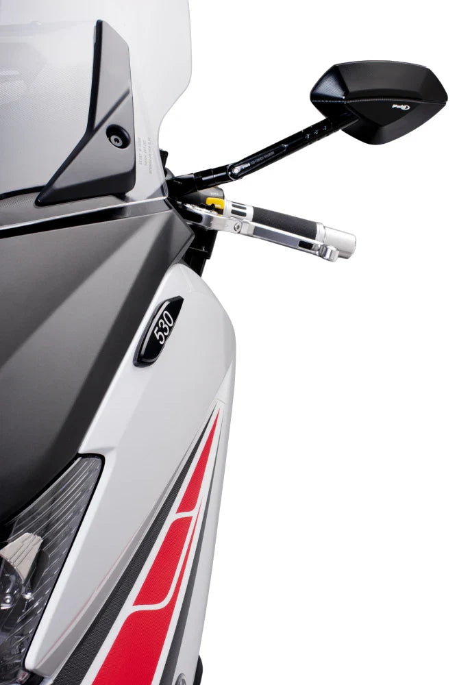 YAMAHA T-MAX 530 SX [2019] – Kappen Set für OEM Spiegel – Schwarz