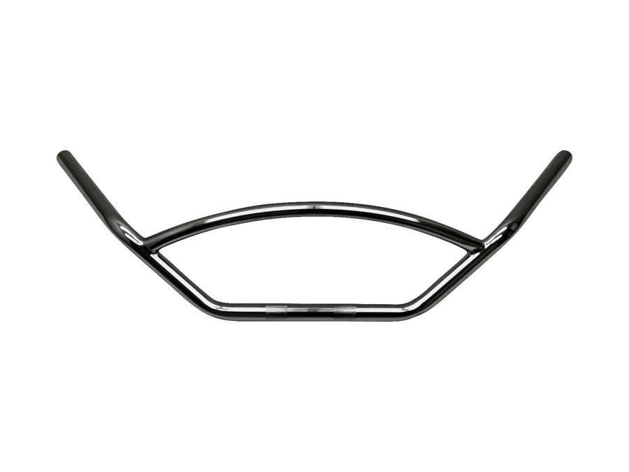 Motorcycle driver Ø 25 - handlebar with rounded strut 780 mm wide, black