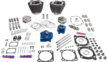 Harley-Davidson FLHTCUTG 1868 Tri Glide Ultra 114 [2020-2025] - 132" Power Package Motorleistungs-Kit – Oberfläche: Schwarz, Hervorgehobene Lamellen – Bild 2
