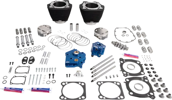 Harley-Davidson FXLRST 1923 Softail Low Rider ST 117 H.O. [2026] - 132" Power Package Motorleistungs-Kit – Oberfläche: Schwarz, Nicht hervorgehobene Kühlrippen – Bild 2