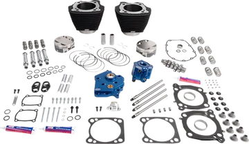Harley-Davidson FLSTFI 1923 Softail Fat Boy Gray Ghost 117 [2026] - 132" Power Package Motorleistungs-Kit – Oberfläche: Schwarz, Nicht hervorgehobene Kühlrippen – Bild 2