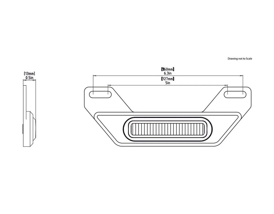 honda cb 500 [DENALI] – B6 LED-bromsljussats med registreringsskylthållare