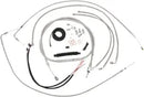 Harley Davidson Fxsb [LA CHOPPERS] – Komplettes Edelstahl-geflochtenes Lenkerzug-/Bremsleitungs-Kit