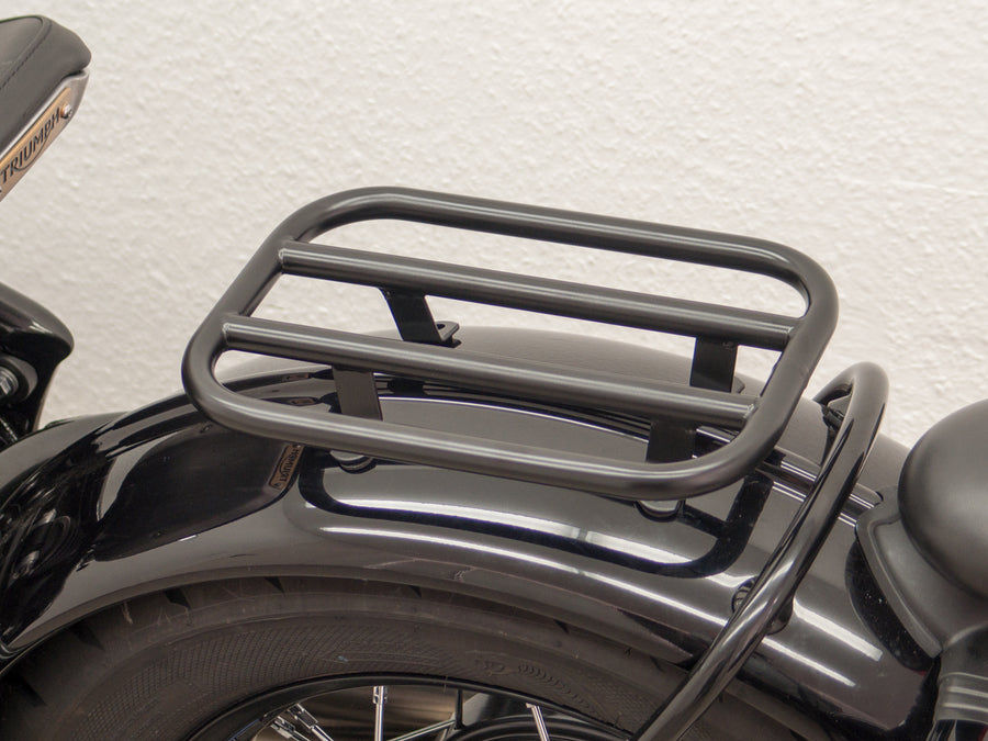Triumph Bonneville Bobber [2017] - Beifahrer-Rack Ø 16 mm, schwarz glänzend