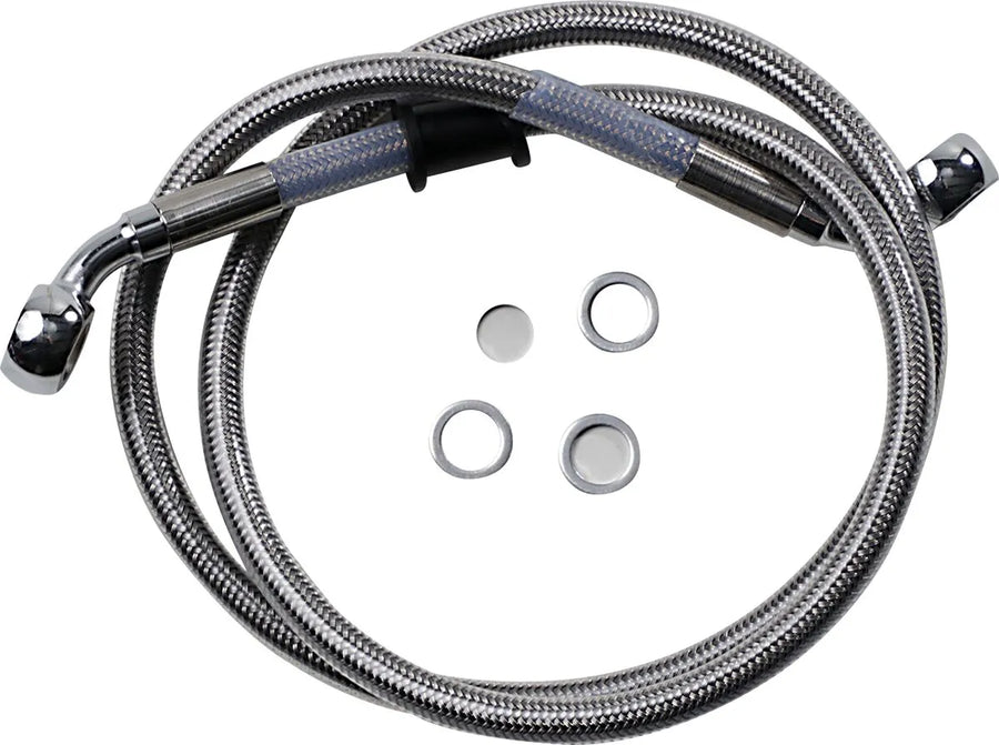 harley davidson fxfb [DRAG SPECIALTIES] – Edelstahl Bremsleitungs-Kit