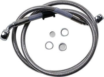 Harley Davidson Softail Street Bob FXBB [DRAG SPECIALTIES] - Bromsledningssats i rostfritt stål - 0