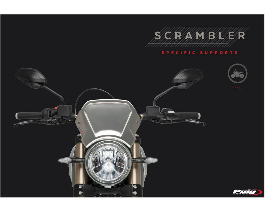 TRIUMPH SCRAMBLER 900 [2025] – ALU Frontplatte – Schwarz