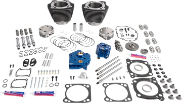 Harley-Davidson Fxlrs 1923 ABS [2026] - 132" Power Package Motorleistungs-Kit – Oberfläche: Schwarz, Hervorgehobene Lamellen – Bild 1