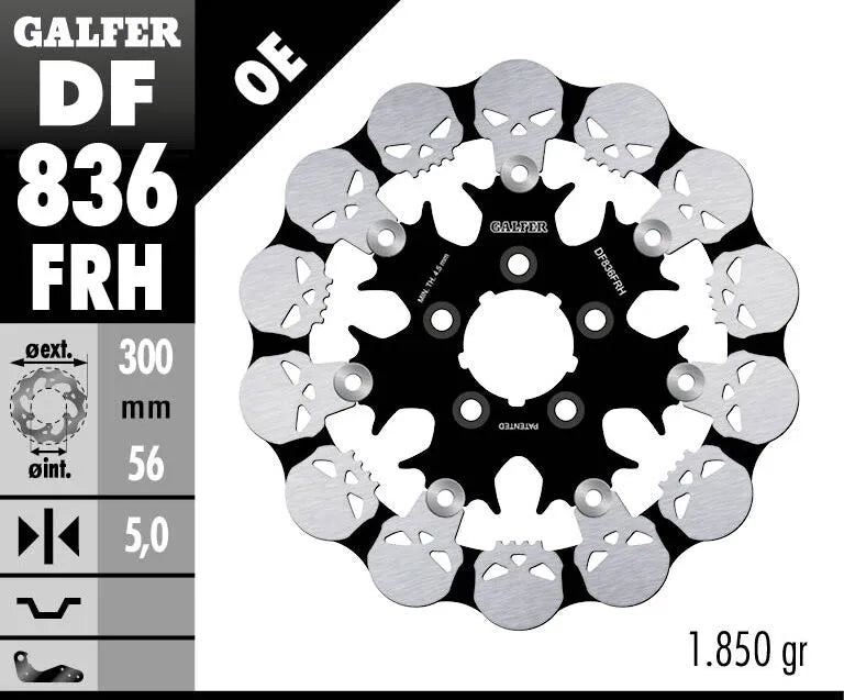 Harley-Davidson FLHRSE5 1800 Road King CVO 110-årsjubileum [2013] - Floating Brake Disc Skull - Bild 2