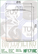 Harley-Davidson Low Rider S FXLRST [HIFLOFILTRO] - HIFLOFILTRO Performance Ölfilter Chrom-2