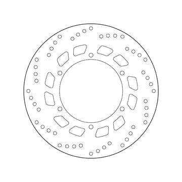 Yamaha Xv 750 [BREMBO] - Serie Oro rund styv bromsskiva