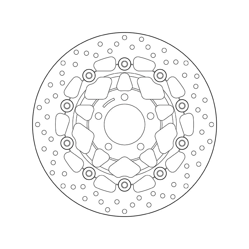 Suzuki Gsx 600 [BREMBO] - Serie Oro rund schwimmend Bremsscheibe