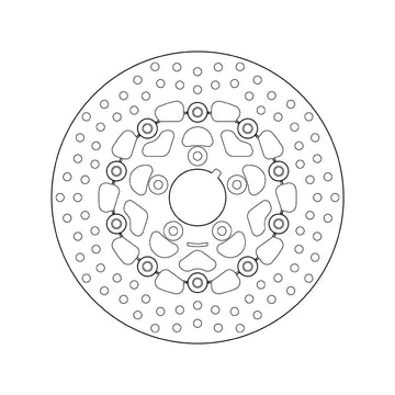 Harley Davidson Flstc [BREMBO] - Series Oro rund flytande bromsskiva - 0