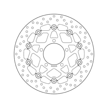 Kawasaki Er 6 F [BREMBO] - Serie Oro rund schwimmend Bremsscheibe