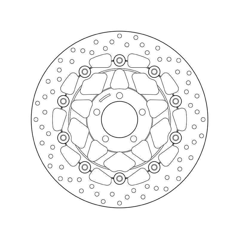 Kawasaki Z 200 [BREMBO] - Serie Oro rund schwimmend Bremsscheibe