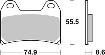 Moto Guzzi Sport 1200 [BREMBO] - Competition Carbon Ceramic Bromsbelägg - 07BB19RC