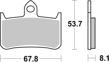 Honda Cb 900 Hornet [BREMBO] - Competition Carbon Keramik Bremsbeläge - 07HO28RC