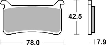 Honda Cmx 1100 Rebel Dct [BREMBO] - Competition Carbon Keramik Bremsbeläge - 07HO63RC