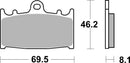 Suzuki Gsf 650 Bandit Abs [BREMBO] - Competition Carbon Keramik Bremsbeläge - 07KA13RC