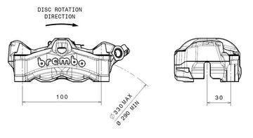 Honda Cb 1000 [BREMBO] - Stylema Bremssattel vorne rechts Natur - 0