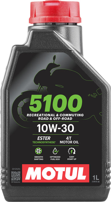 Motorolja 10W30 4T 1 liter för motorcyklar [Motul]