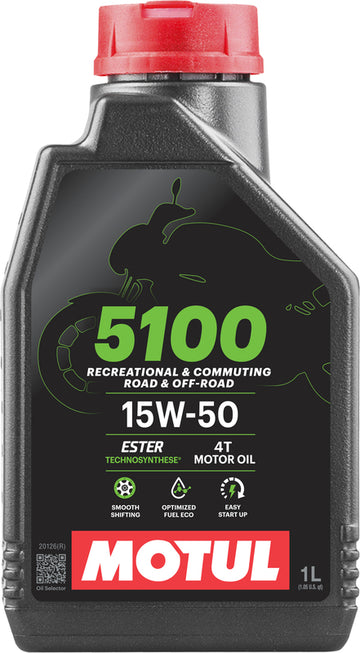 Motorolja 15W50 4T 1 liter för motorcyklar [Motul]