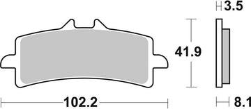 Ktm 1290 Superduke R Evo [BREMBO] - Bromsbelägg TYPE 07BB37 SR Sinter - Sport