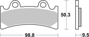Yamaha Yzf 750 [BREMBO] - Bromsbelägg TYPE 07YA32 SR Sinter - Sport