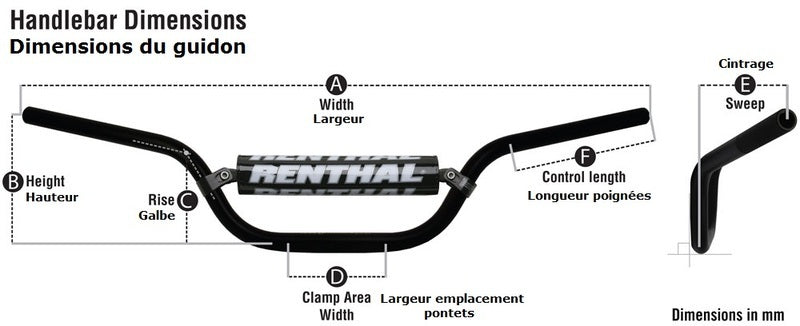Kawasaki Kx 250 [RENTHAL] - Lenker 839 Fatbar