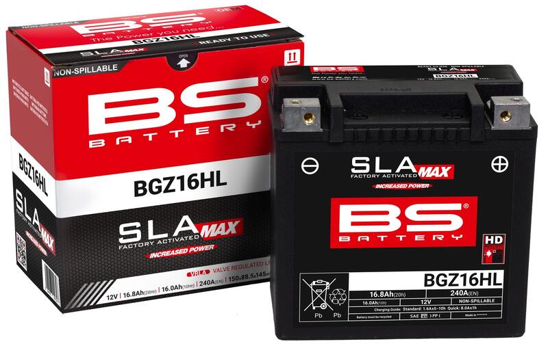Harley Davidson Sportster S Rh 1250 S [BS BATTERY] - SLA Wartungsfreie Batterie Werkseitig aktiviert - BGZ16HL