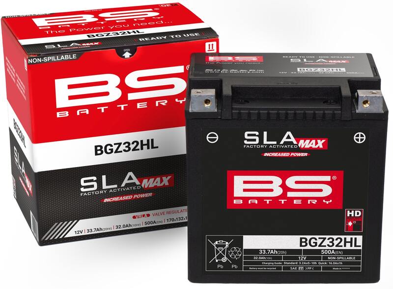 Harley Davidson Flhtcui [BS BATTERY] - SLA Wartungsfreie Batterie Werkseitig aktiviert - BGZ32HL
