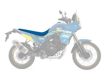 Yamaha Ténéré 700 Rally [BLACKBIRD] - Rally Ride Sätesöverdrag - Svart/Blå - 2 st